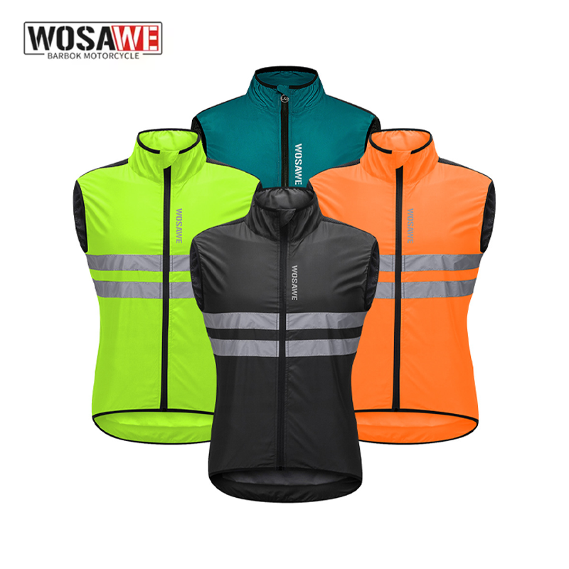 Cycling Gear Vest - WOSAWE Men Cycling Windbreaker Vest Lightweight