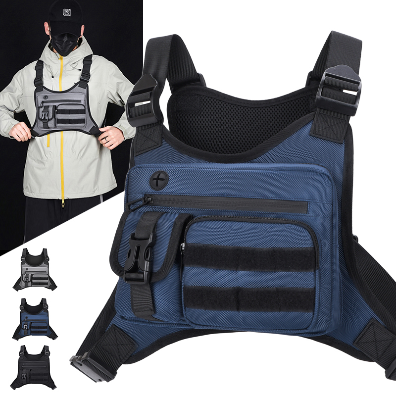 Cycling Gear Vest - Tactical Chest Rig Bag Men Waterproof