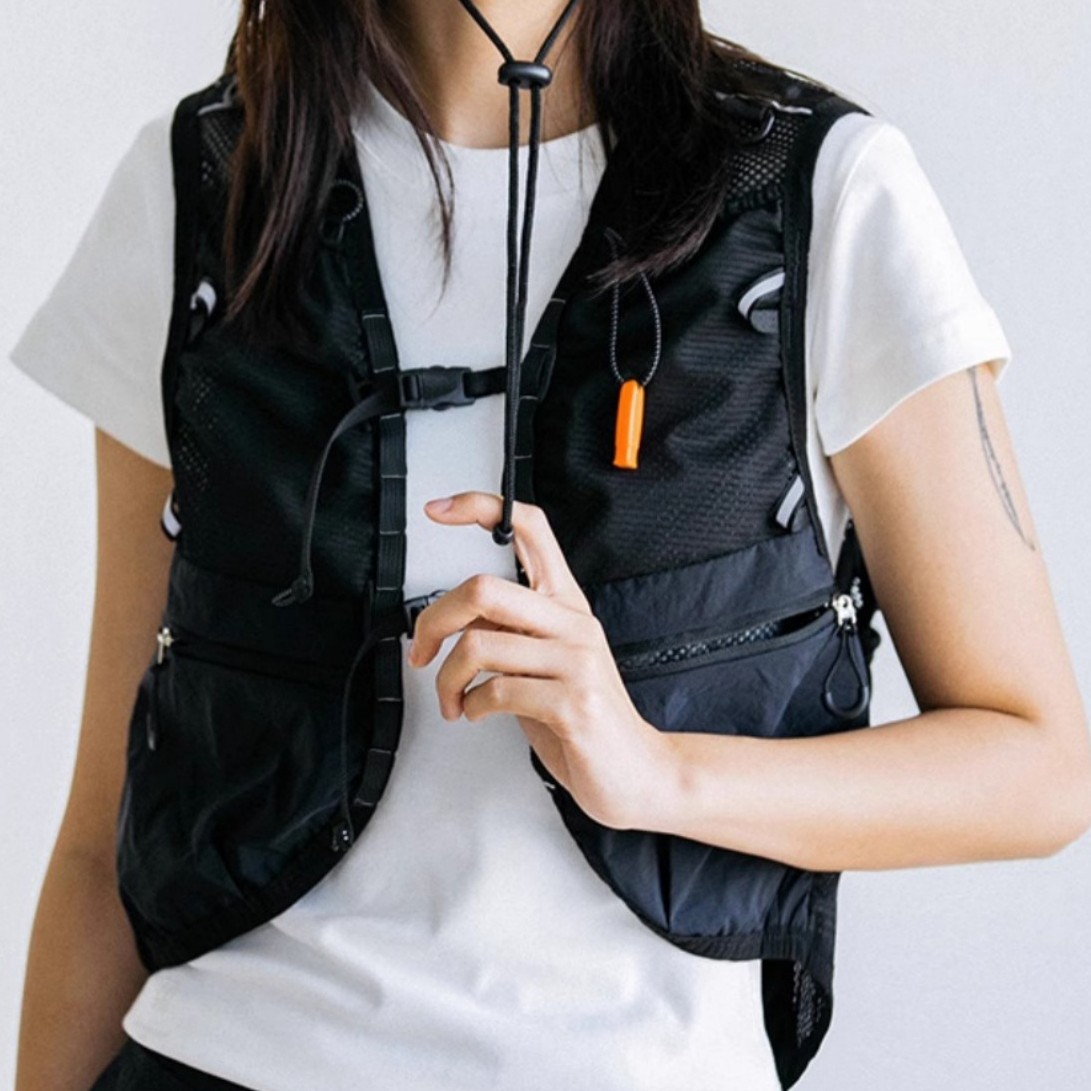 Cycling Gear Vest - Unisex Outdoor Utility Vest Patchwork Multi-Pocket