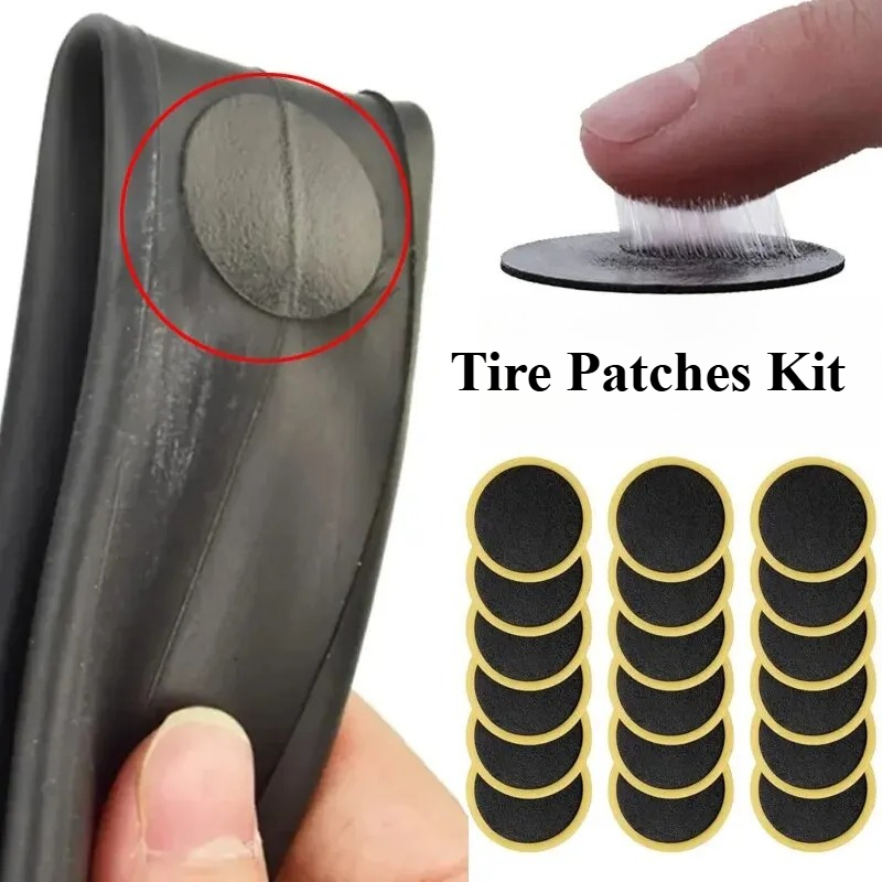 Bicycle Repair Kit - Glue-free Bicycle Tire Patches Kit Quick