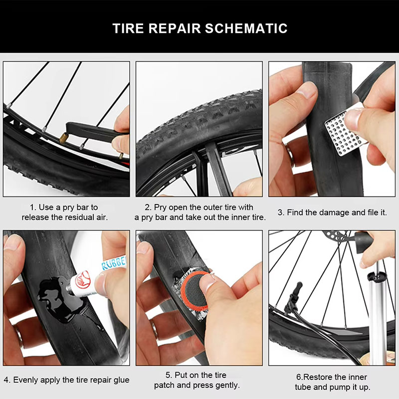 39pcs Bike Tire Repair Kit - B - огляд і ціна Bicycle Repair Kit