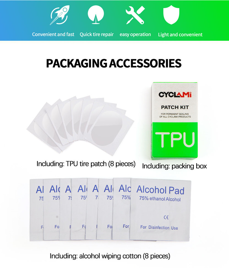 New Tire Patch For TPU Tube CY - огляд і ціна Bicycle Repair Kit