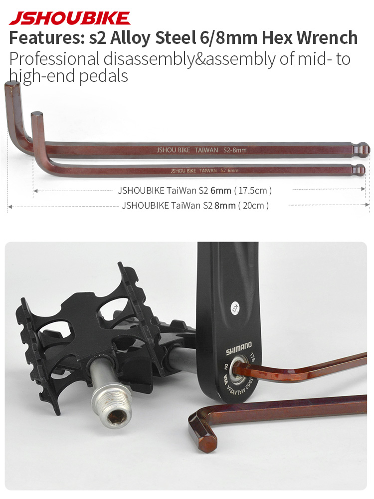 JSHOUBIKE 6/8/15mm bicycle ped - огляд і ціна Mtb Pedals