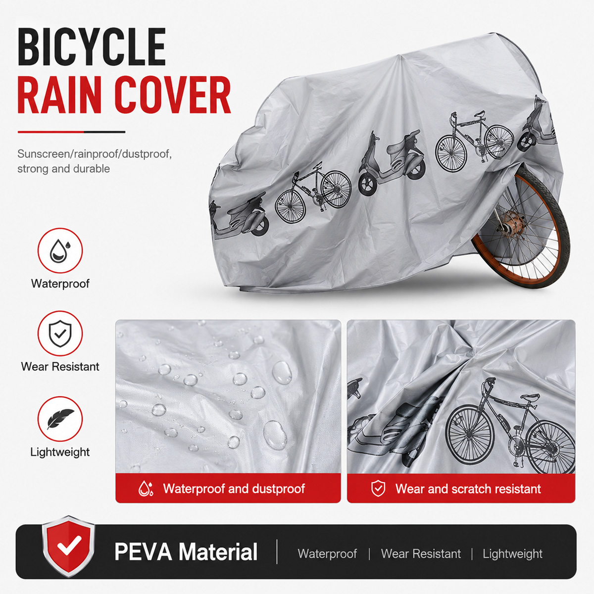 PINMOAP Universal Bicycle Rain - огляд і ціна Cycling Gear For Rain