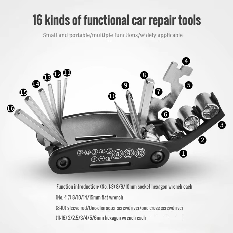 Portable Bicycle Repair Tools  - огляд і ціна Bicycle Repair Kit
