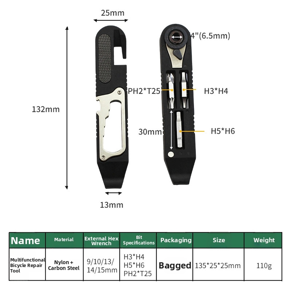 Portable Bicycle Repair Tool K - огляд і ціна Bicycle Repair Kit