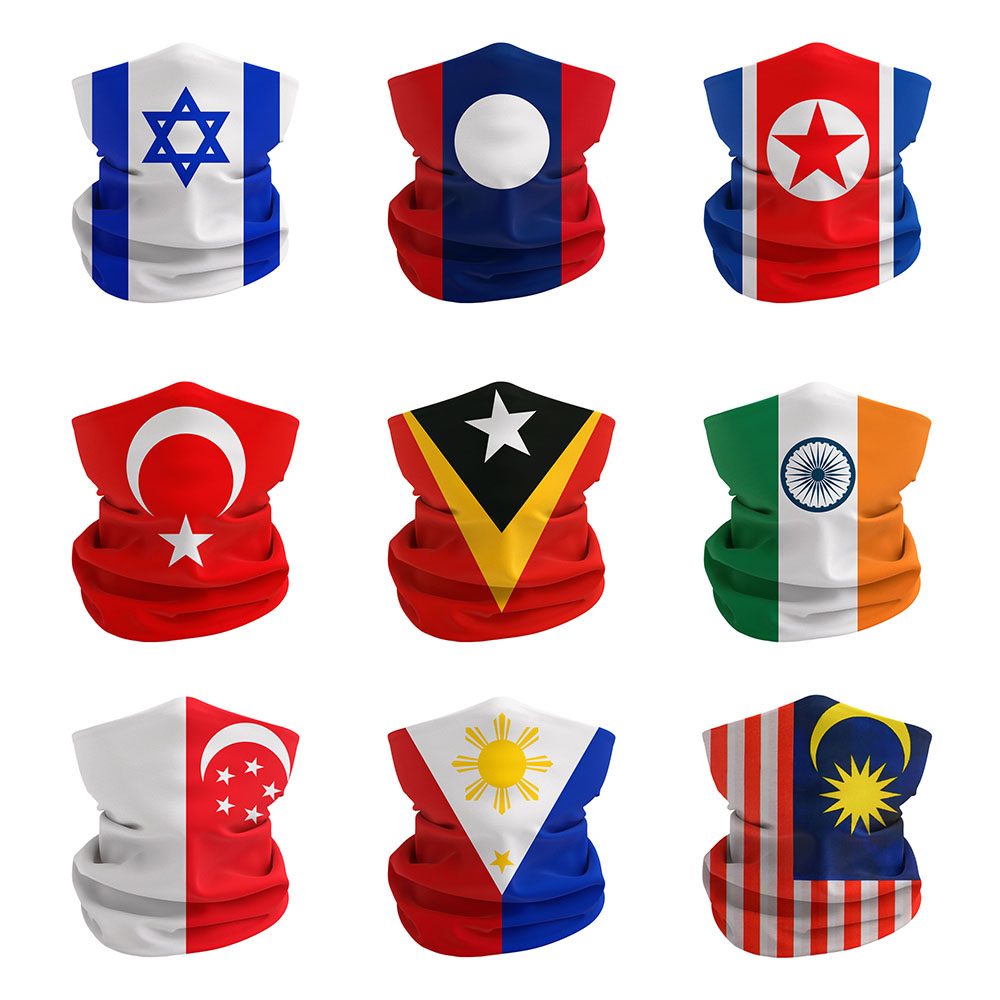 Asian National Flags Printed B - огляд і ціна Cycling Gear Singapore